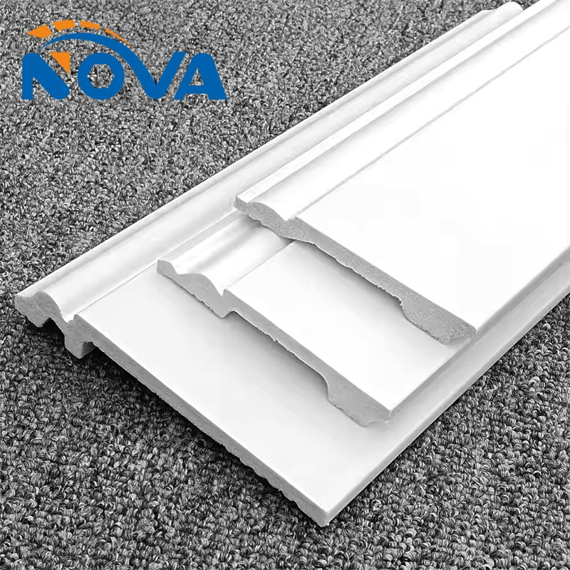 Interior Waterproof Easy Install Flooring Skirting Board Baseboard Polystyrene PS Skirting Board