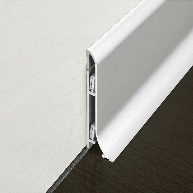 Residential Wall Foot Line Skirting Board Drywall LED Aluminum Extrusion Profile