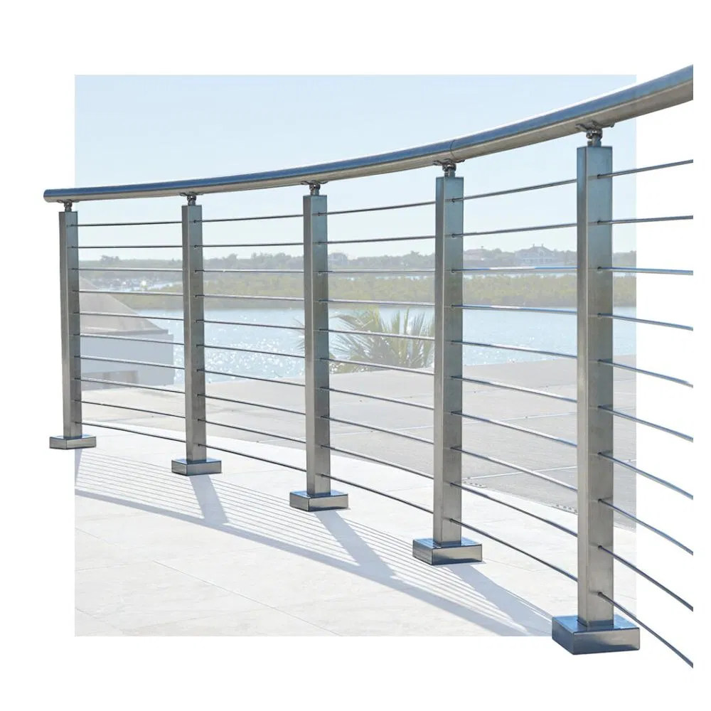 Handrail Sleek Contemporary Stainless Steel Balustrade Stairs Railing
