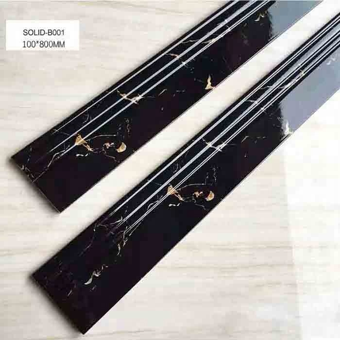 Cheap Artificial Marble Fireproof European Modern Style Tile Baseboard 100*800mm