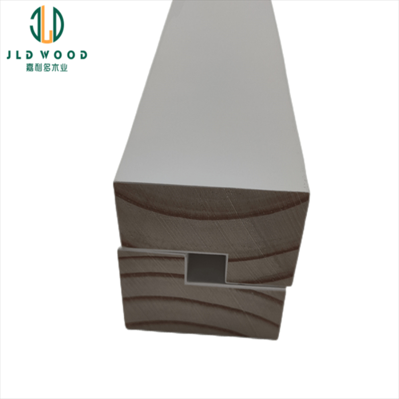 Decorative Paulownia Finger Jointed White Primed Wood Moulding