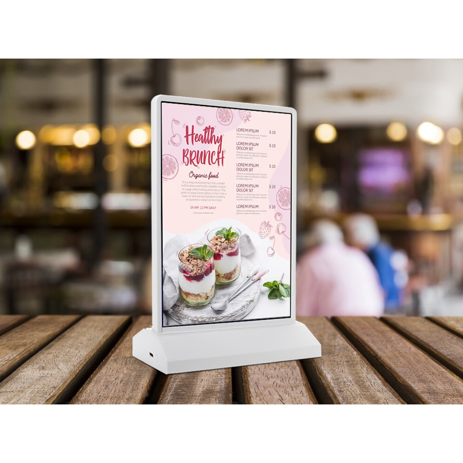 LED Restaurant Menu Light Box Food Display Illuminated Menu Board
