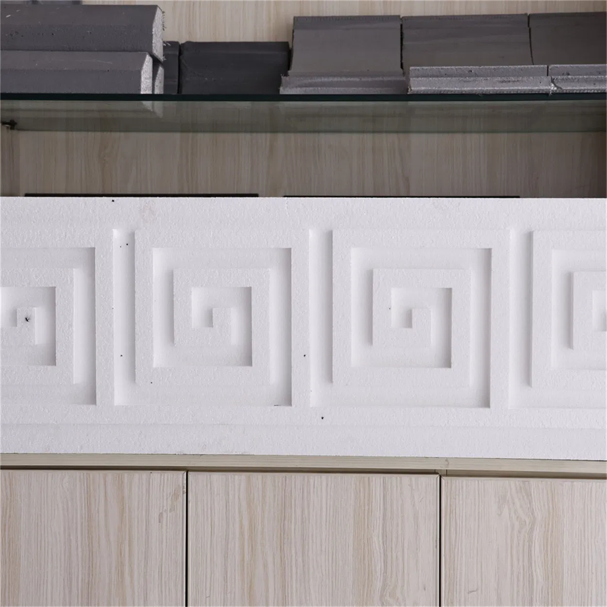 Modern Style EPS Decorative Exterior Moulding Panel Line Type Design EPS Foam Wall Decoration Panel Mouldings