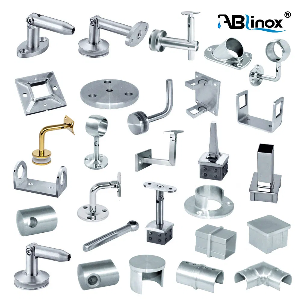 304 316 Stainless Steel PVC Wood Staircase Handrail Balustrade, Stairs Railing Posts