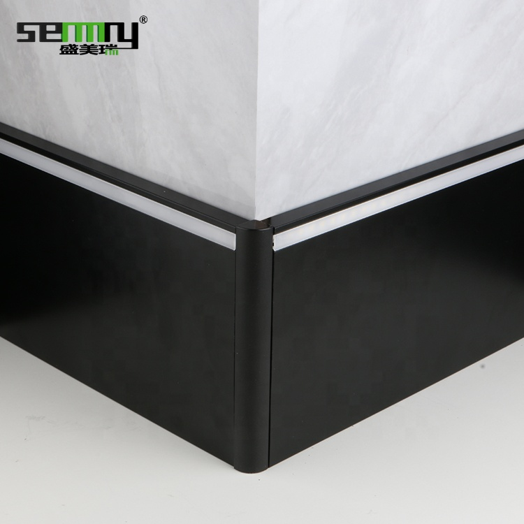 New 15cm Height Aluminum LED Skirting Board Decorative Wall Skirting Base Board Profiles Floor Accessories Skirting LED Profile