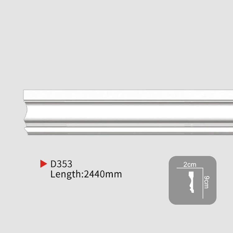 Auuan Decor Wholesale Price Polyurethane Plain Panel Trim Decorative Moulding