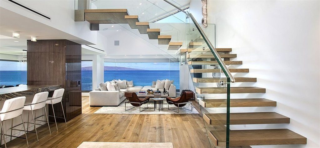 Solid Wood Granite Laminated Glass Steel Stair Treads