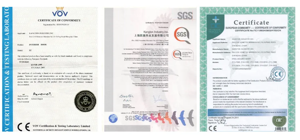 Product Certificates
