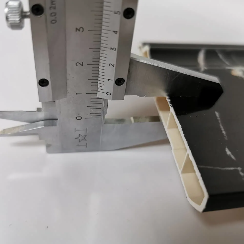 12mm Height Modern Marble Baseboard Cover PVC Vinyl Plastic Floor Wall Skirting Board Moulding