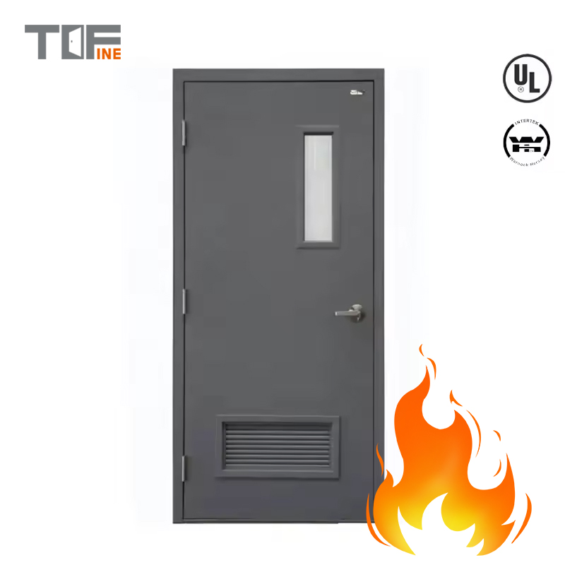 Factory Steel Fire Door UL Certificate Fire Rated Doors Hollow Metal Frame