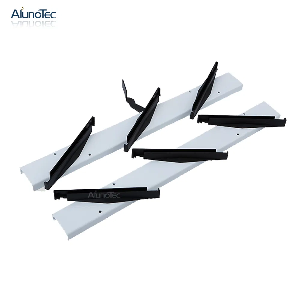 Aluno Heat Dissipation Ventilation Dust Prevention Exterior PVC Plantation Shutters Louver Window Blinds Frame