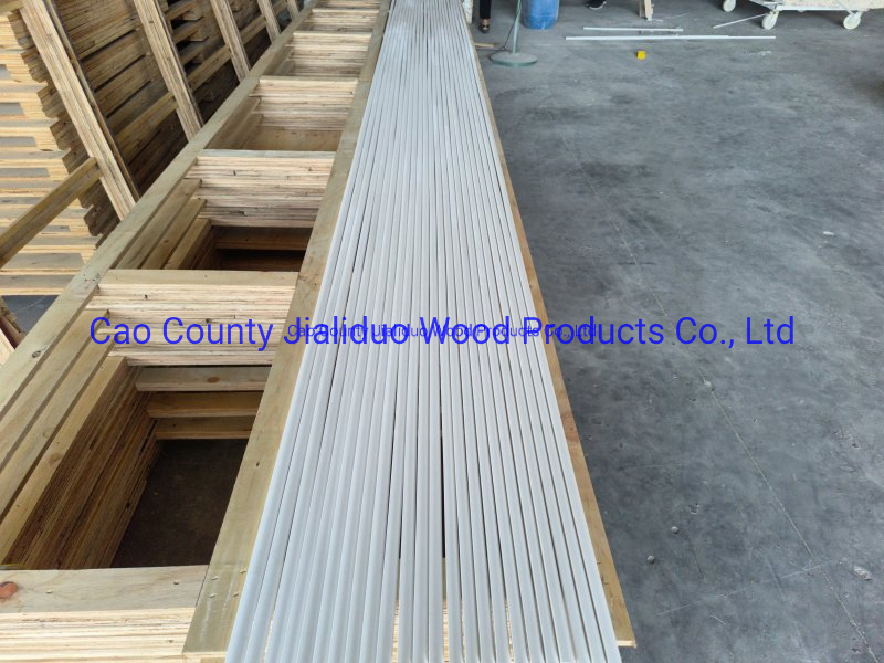 White Primed Wooden Quarter Round Finger Jointed Pine Moulding