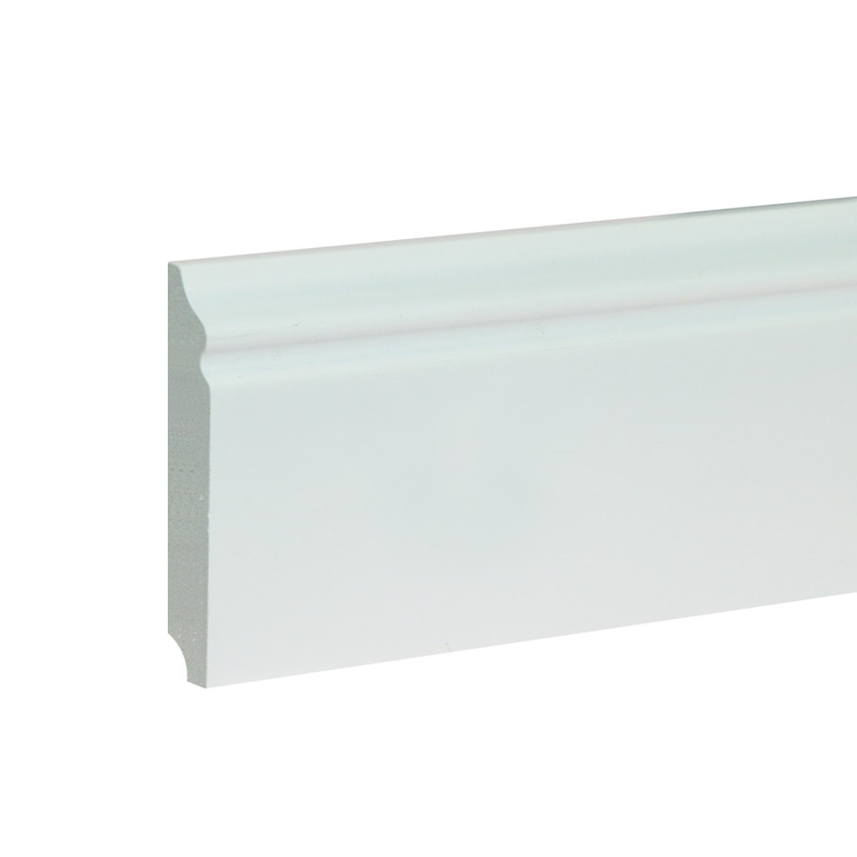 Waterproof White Color Polymer Skirting Board for Flooring