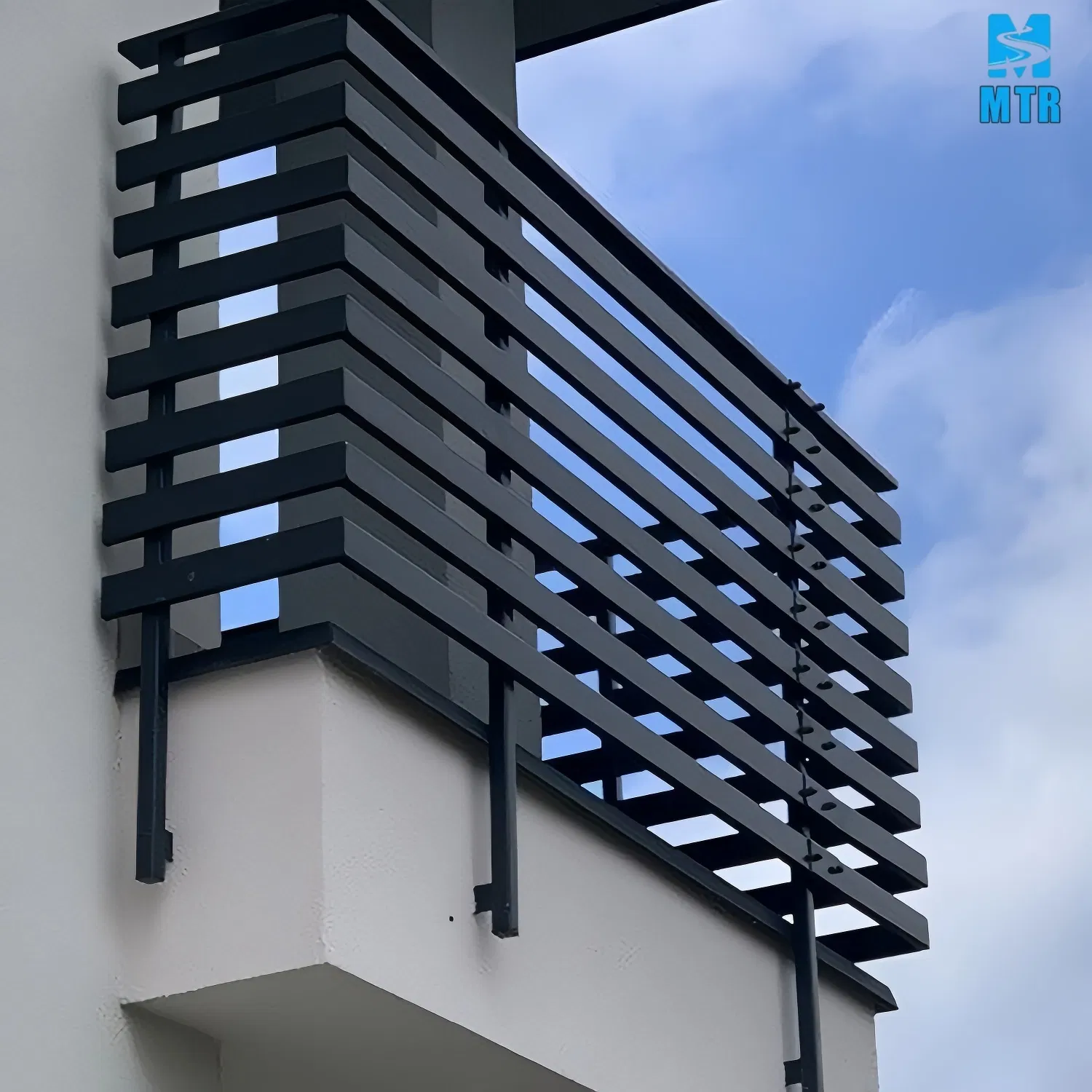 Popular Modern Style Metal Balustrade Design Aluminum Fence for Balcony and Stair