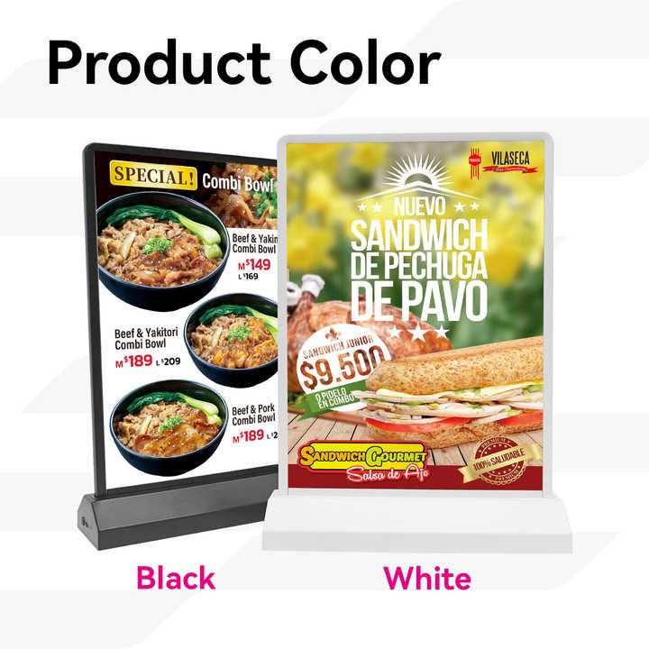 LED Restaurant Menu Light Box Food Display Illuminated Menu Board