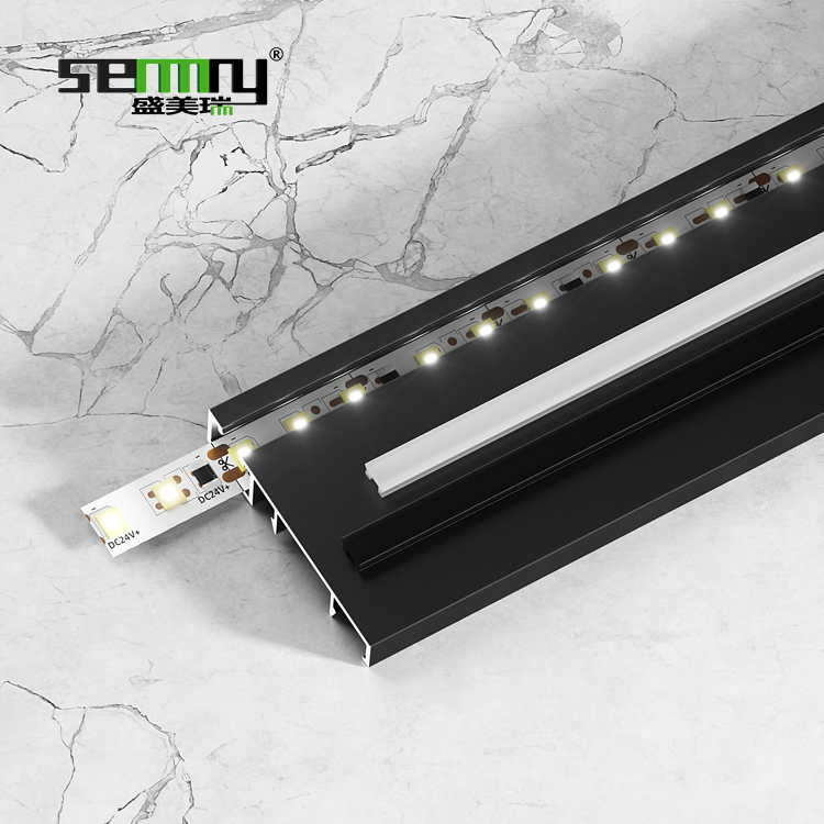 Aluminum LED Skirting Board Decorative Wall Skirting Molding Trim Floor Accessories Skirting LED Profile Ledskirtinglight
