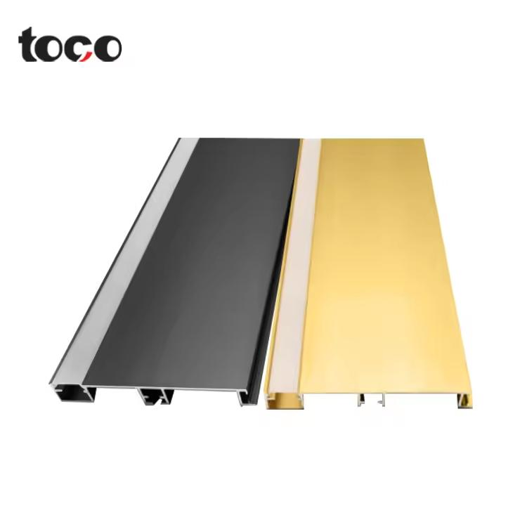 Durable Aluminium Floor Skirting Board Decoration Profiles Strips Aluminum LED Lighting Profile