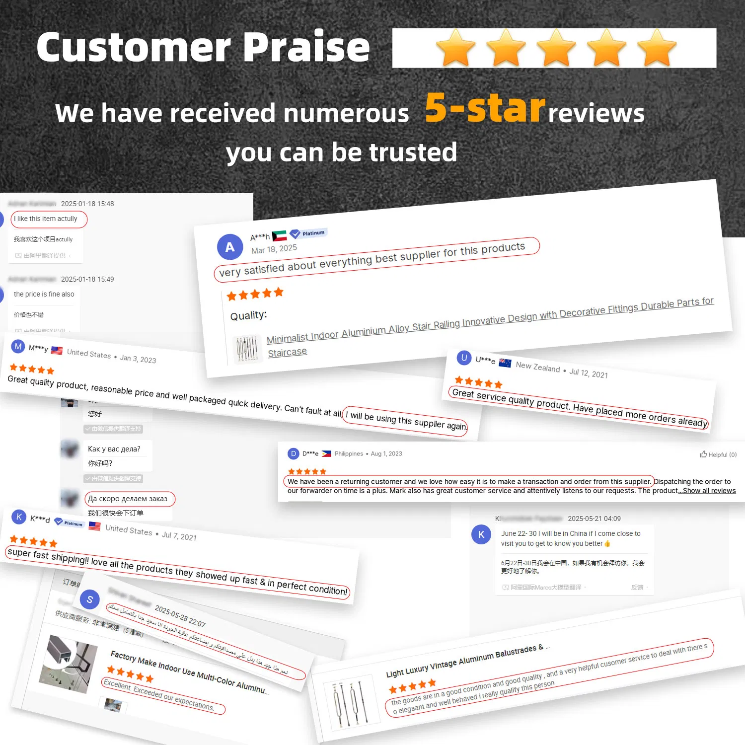 Iron Balusters Elegant Staircase Durable Material Metal Stair Railing Wrought Iron Balustrades