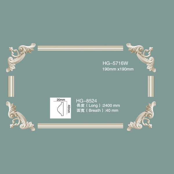 Factory Price 2025 Polyurethane Ceiling Cornice Mold Decorative PU Crown Moulding