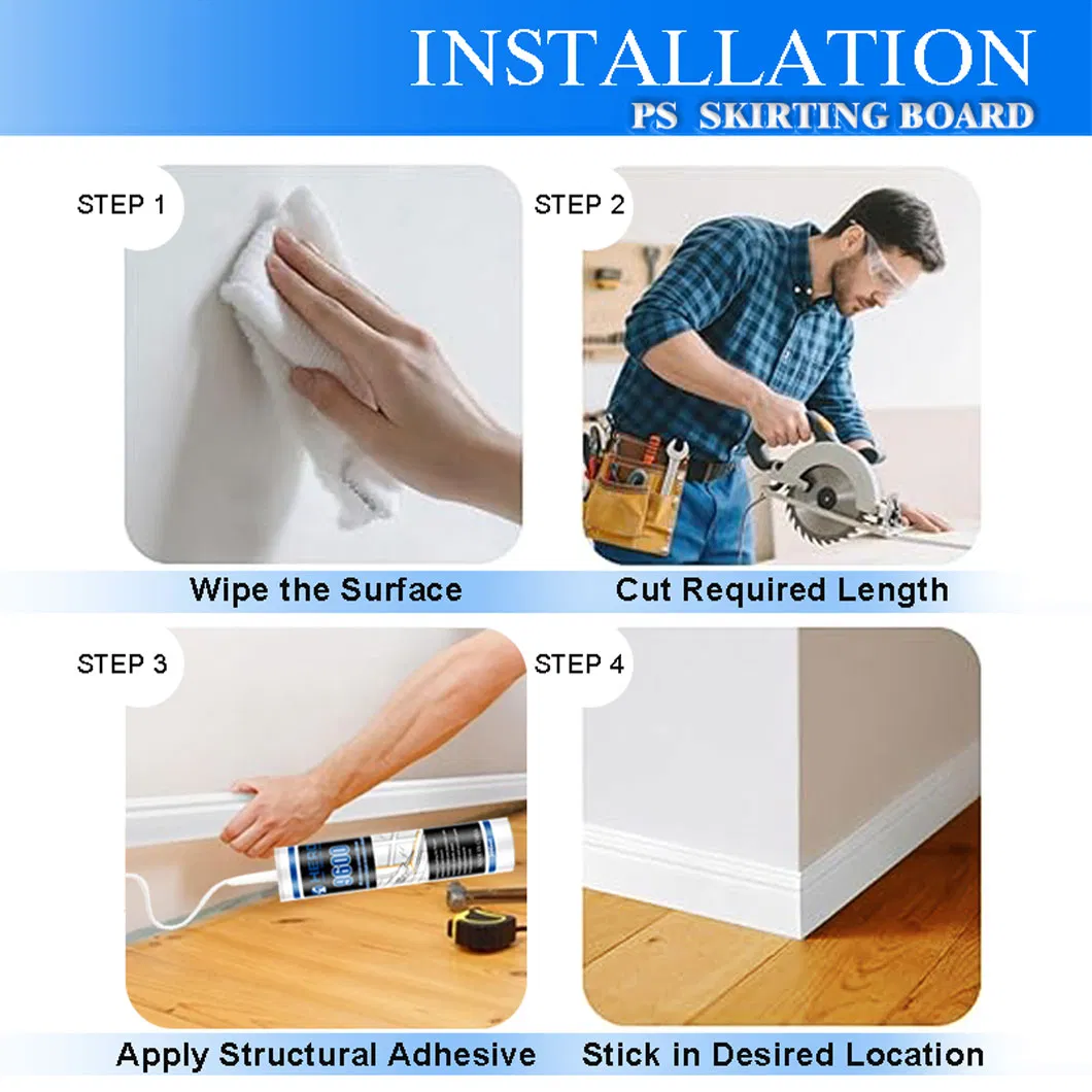 Solid Bathroom Baseboard