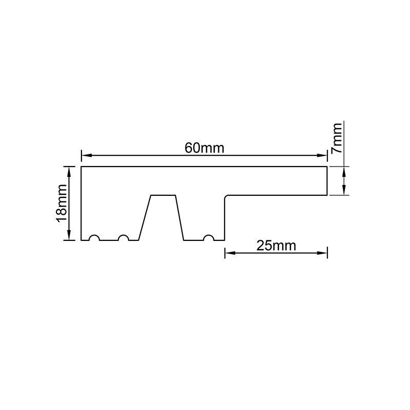Decorative White PS Polystyrene Foam Chair Rail Moulding LED Lighting Moulding