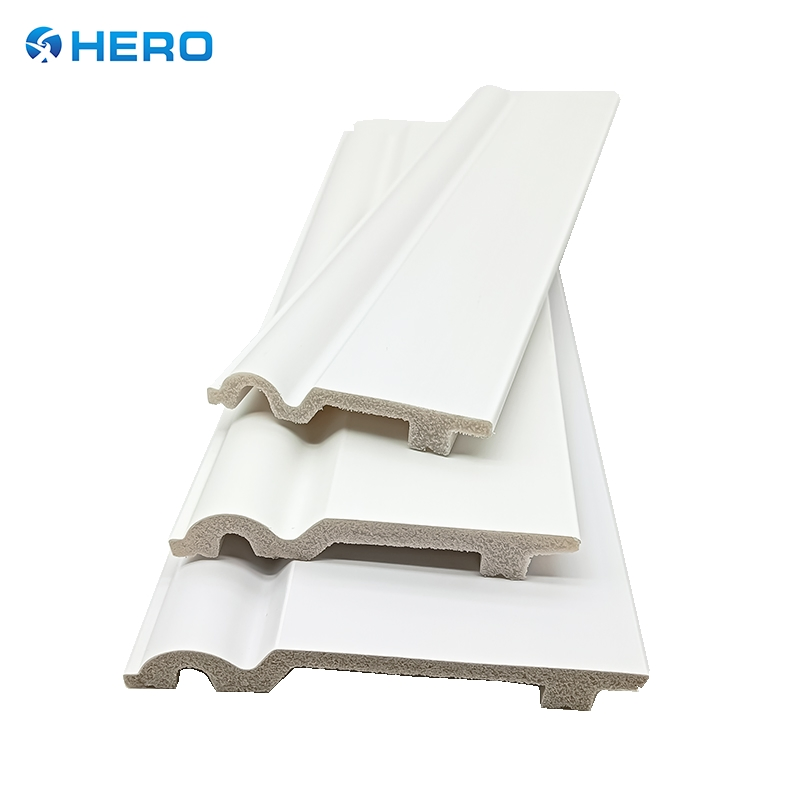 Waterproof Durable PS Moulding Skirting Board Hero Metal Trim Near Me Solid White Coated Kitchen Plastic Baseboard for Bathroom