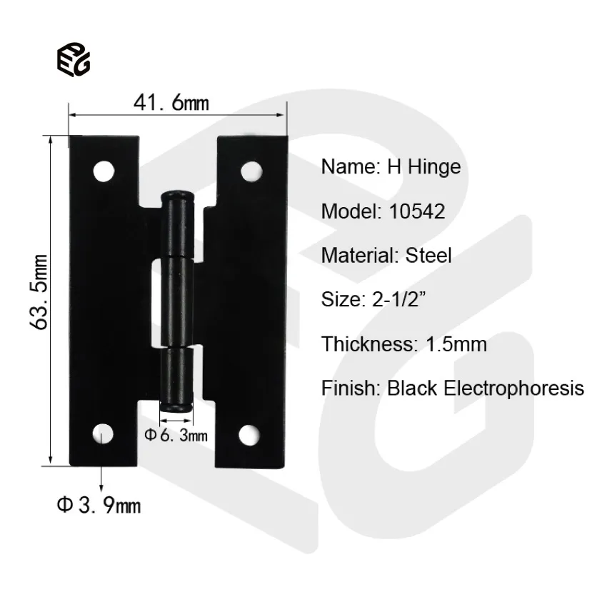 Black Electrophoresis Hinge