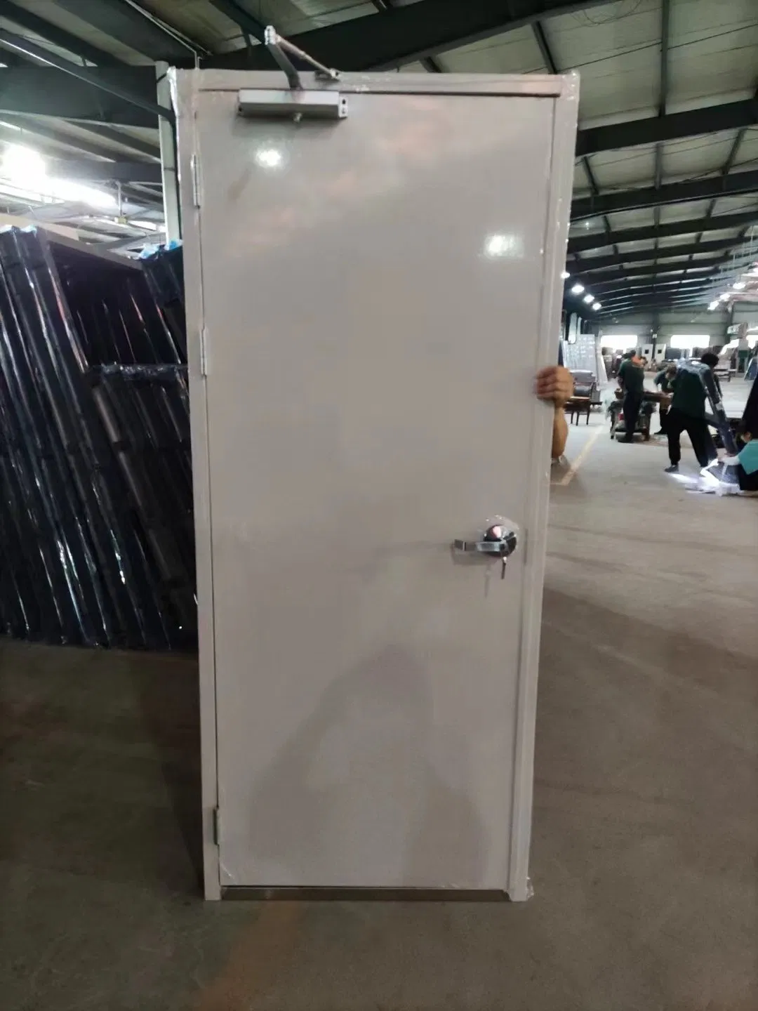 UL FM Insulated Hollow Metal Galvanized Steel Fire Rated Flush Emergency Exit Door and Frame Price Supplier