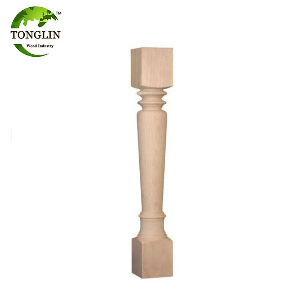 Solid Wood Stair Balustrade with Nice Quality, Wood Stair Post