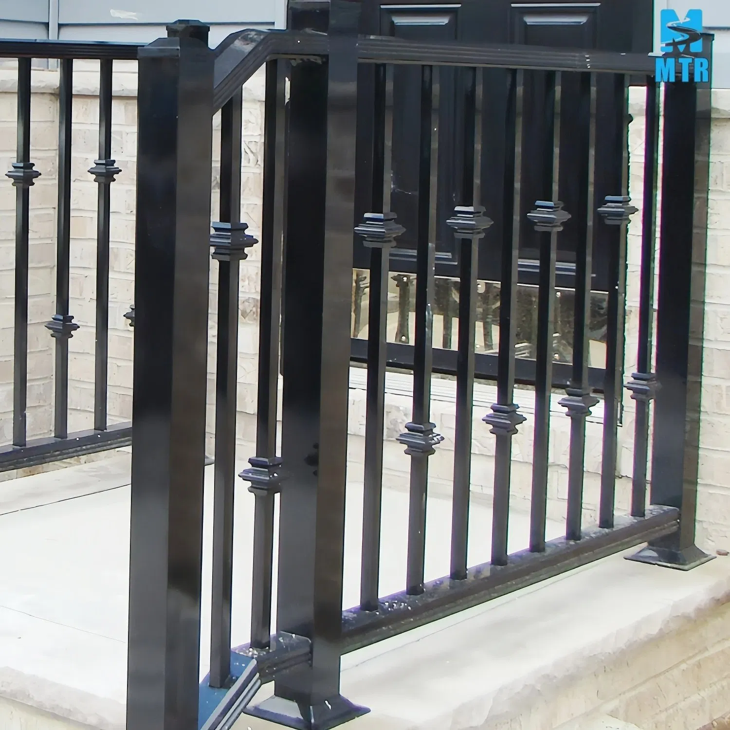 Popular Modern Style Metal Balustrade Design Aluminum Fence for Balcony and Stair