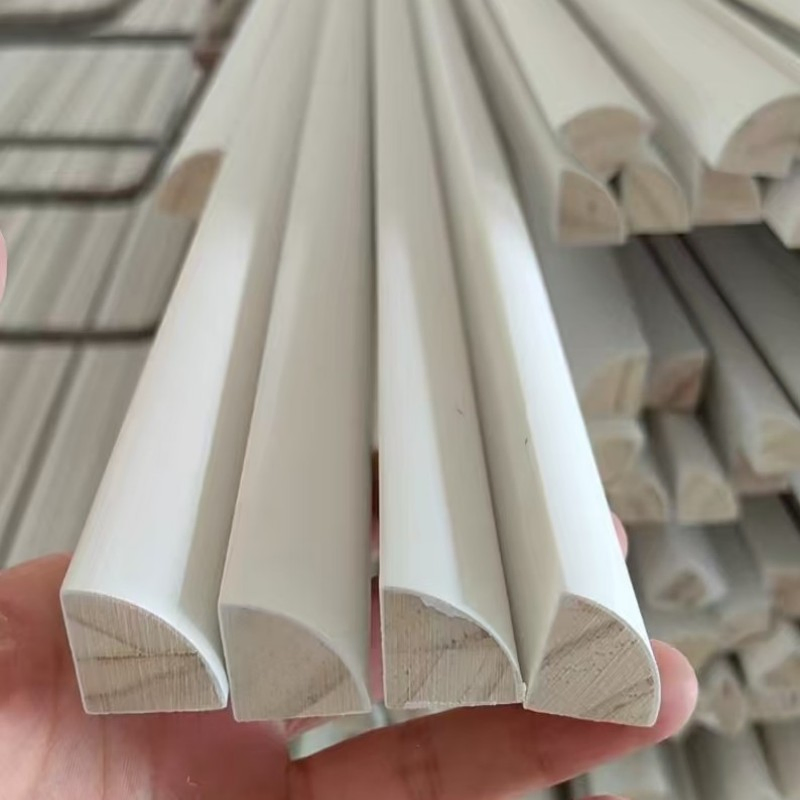 Home Decorations Crown Moulding Woodmateria Cornice Ceiling Molding Wall Moulding White Primed Wall Trim Baseboards Skirting Boards Door Jamb Wood Mouldings