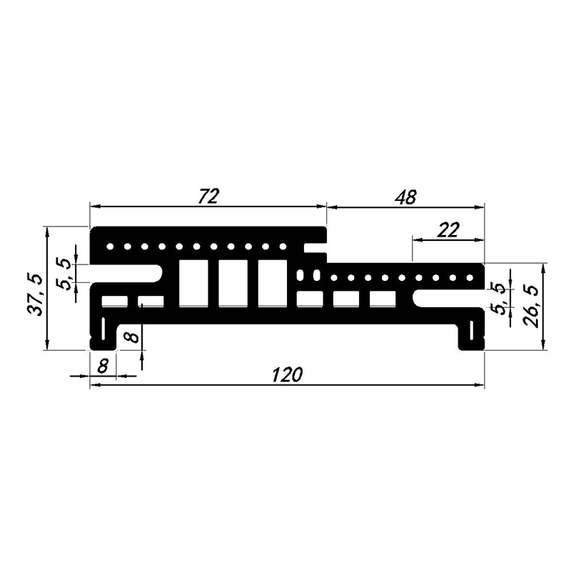 Modern Waterproof Interior Furniture WPC Door Frames with Environmentally Friendly Materials