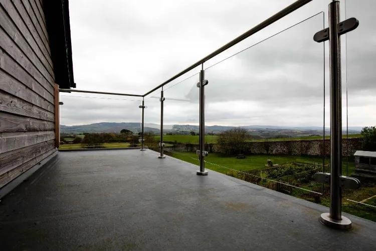 Glass Stainless Steel Railing Detail 2