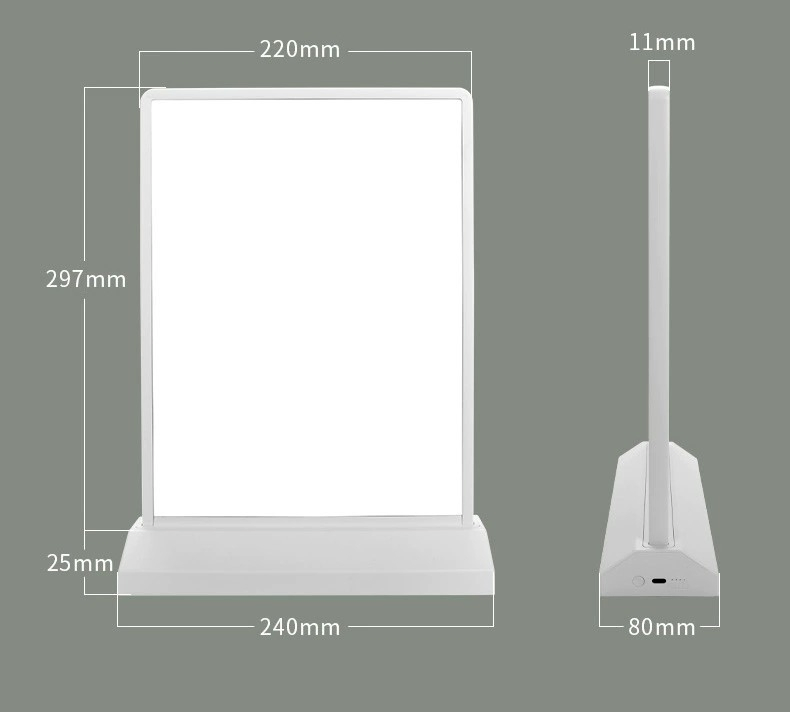 Photo Frame LED Signage A4 LED Menu Board for Bar Store Restaurant Advertising