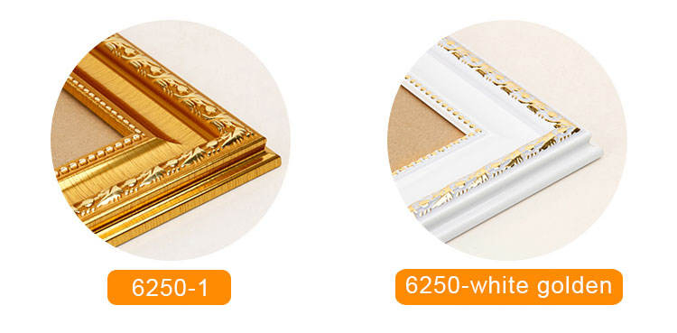 Antique Vintage European Style Picture Frame Moulding Handmade Gold Foil Luxurious Photo Frames Moulding Rustic Oil Painting Frame Moulding