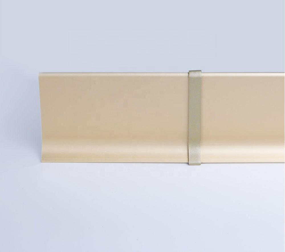 Luxury Aluminum Alloy Skirting Board Scratch Proof Waterproof Modern Baseboard Trim