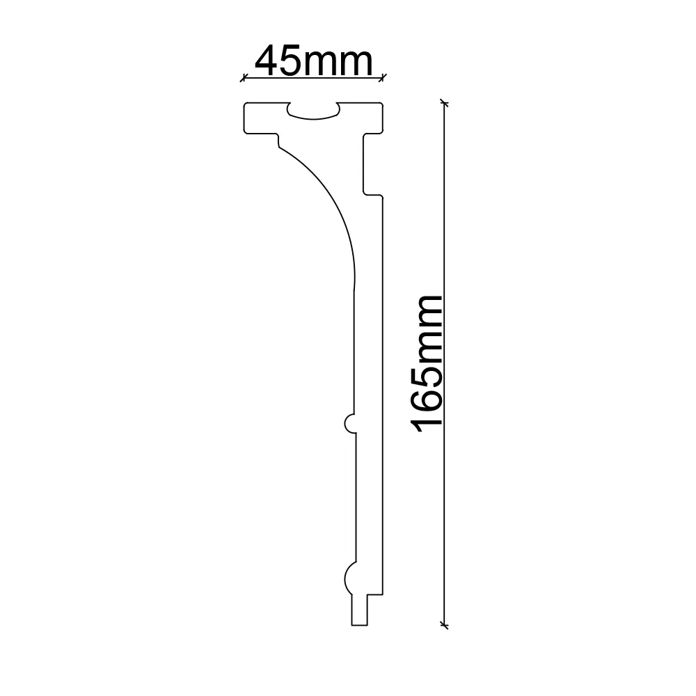 Factory Price PS Window Cornice Crown Moulding for Door Decoration
