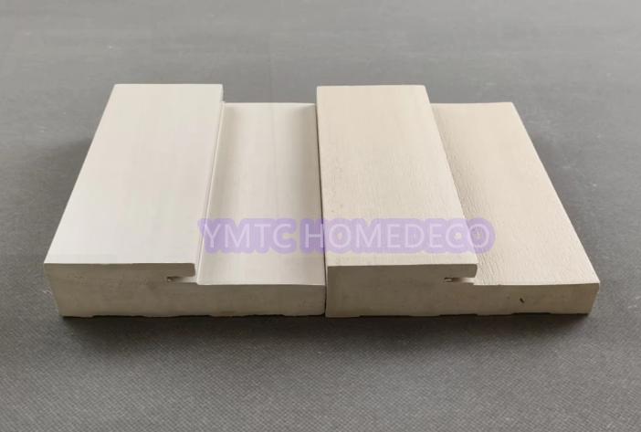 100% Kiln Dried Gesso Primed White Moulding Pine Fj Primed Bullnose