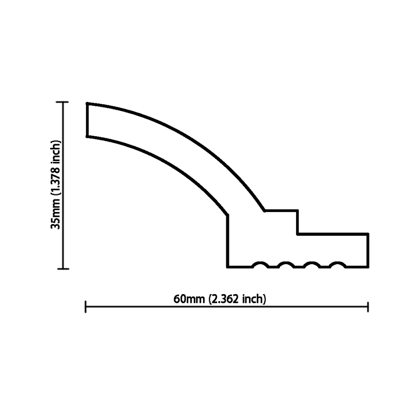 Popular Decorative Indoor PS Foam Wall Panel Chair Rails Flooring &amp; Accessories Moulding