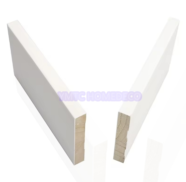 Gesso Primed Radiata Pine Door Jamb Decoration Moulding Soild Wood Moulding