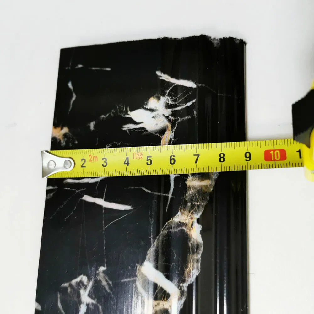 12mm Height Modern Marble Baseboard Cover PVC Vinyl Plastic Floor Wall Skirting Board Moulding