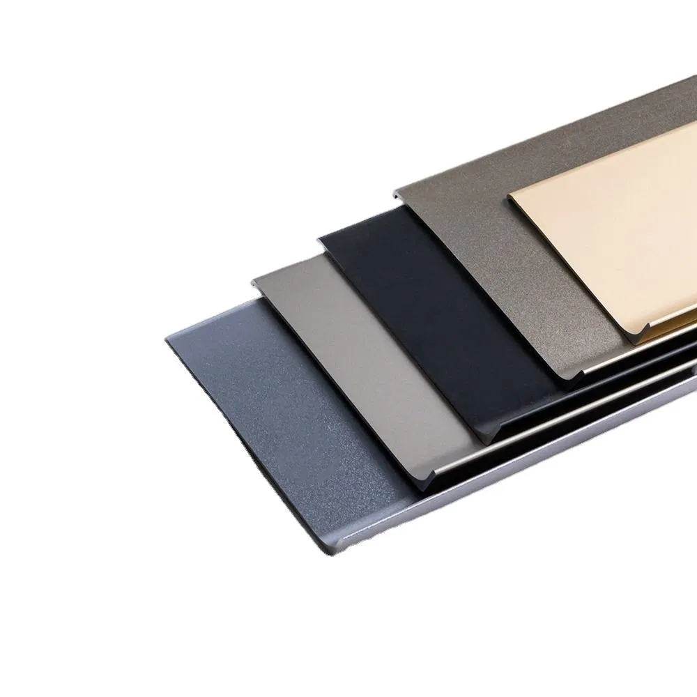Luxury Aluminum Alloy Skirting Board Scratch Proof Waterproof Modern Baseboard Trim