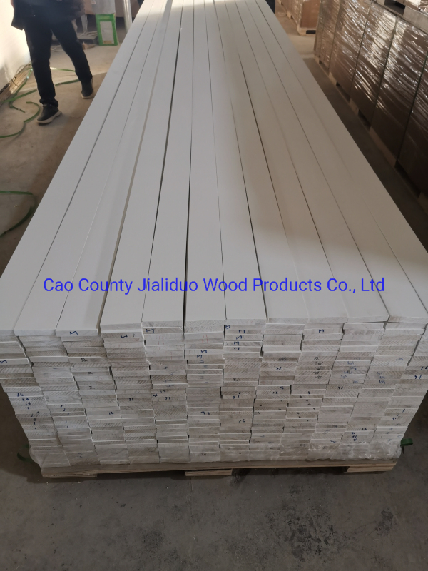 Paulownia Solid Wood White Primer S3s Mouldings