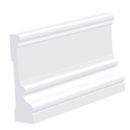 Exterior PVC Window Door Casing Moulding PVC Exterior Moulding
