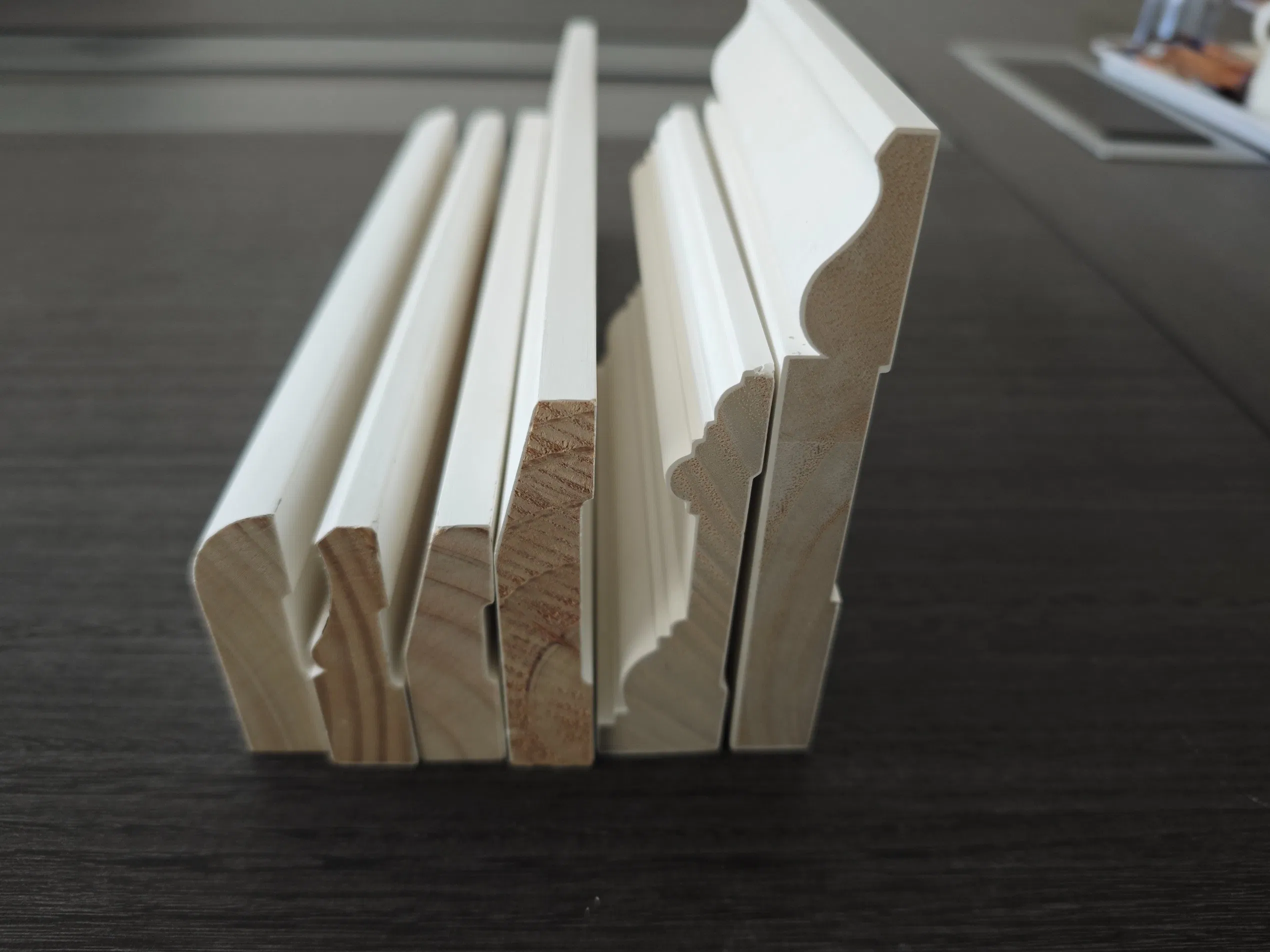 18*138 Primed Timer Pine Half Splayed Skirting Board Wood Moulding