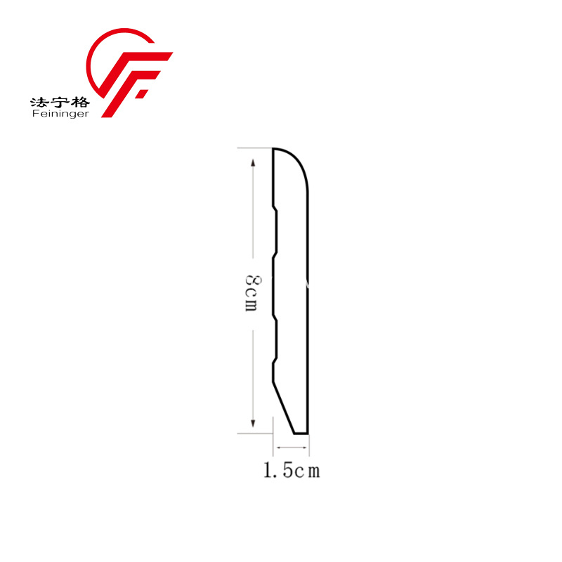 Hot Sale Durable PS Waterproof Baseboard PS Skirting Board for Home Decoration