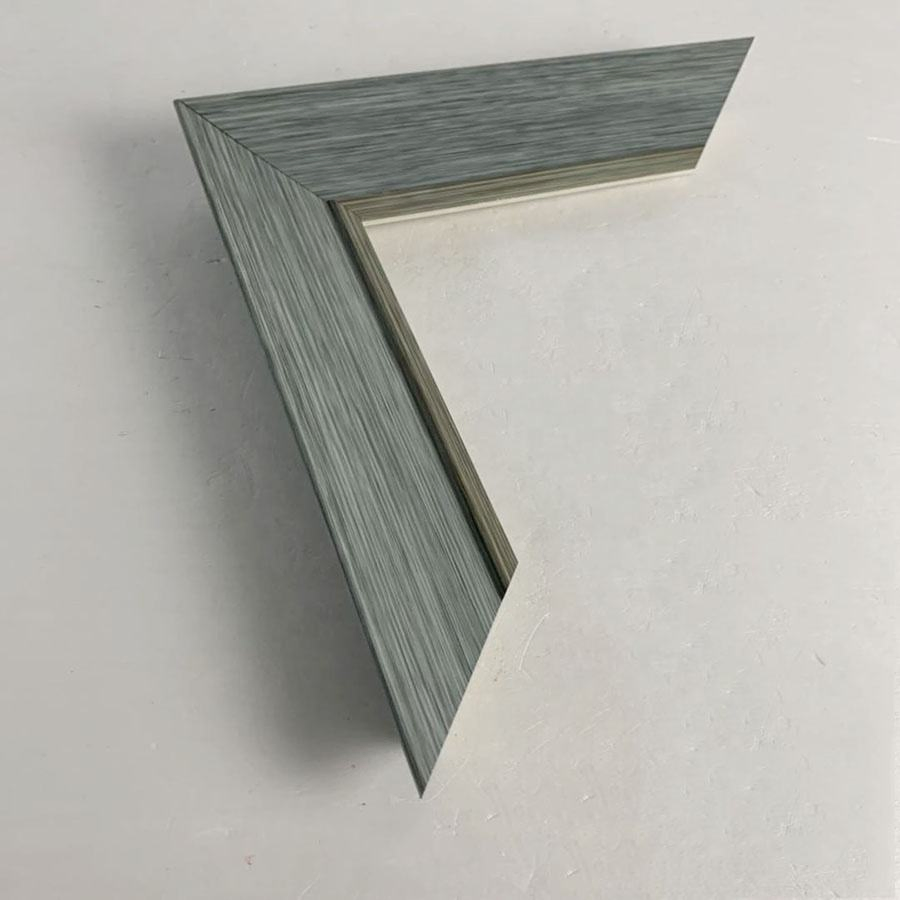 Wall Decorative High Quality Modern Minimalist Light Blue Picture Moulding 58mm Wide PS Polystyrene Picture Frame Moulding