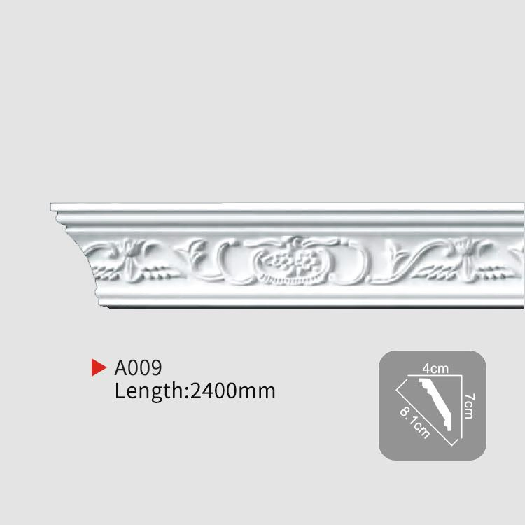 Auuan Factory Outlet Europe Style Polyurethane Material Ceiling Cornice Mouldings