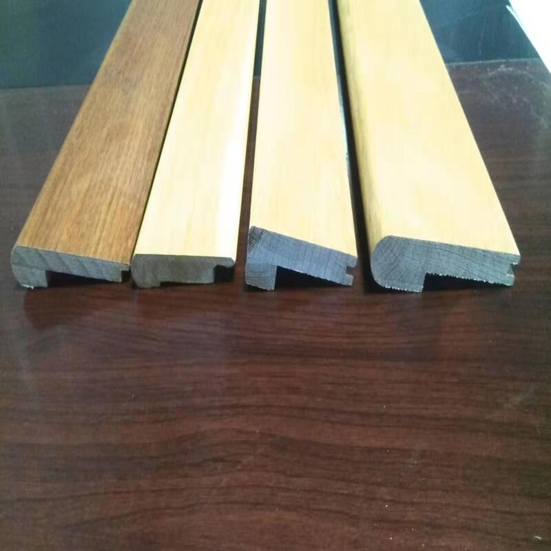 Prefinished Wooden Stair Riser and Stair Tread for Straight Stairs