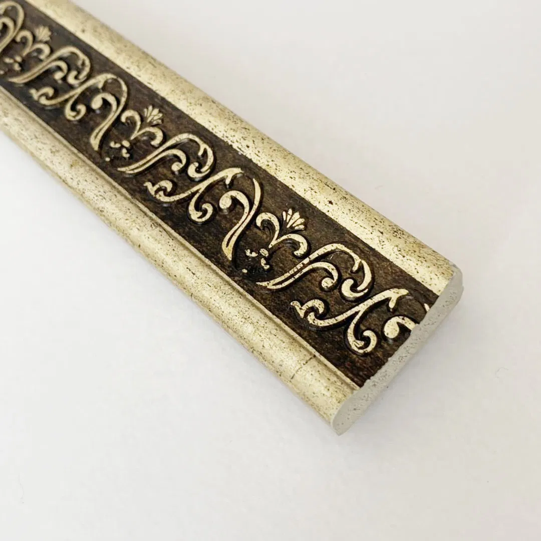 Construction Chair Rail Moulding Waterproof Plastic Champagne Color Moulding